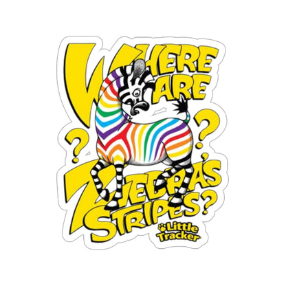 Little Tracker® Zebra Kiss-Cut Sticker