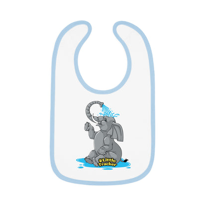 Little Tracker® Elephant Baby Contrast Trim Jersey Bib/Safari Series