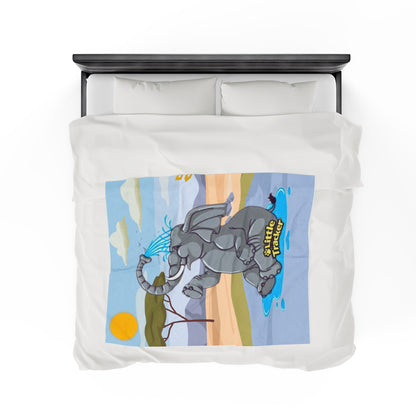 Little Tracker® Elephant-Velveteen Plush Blanket