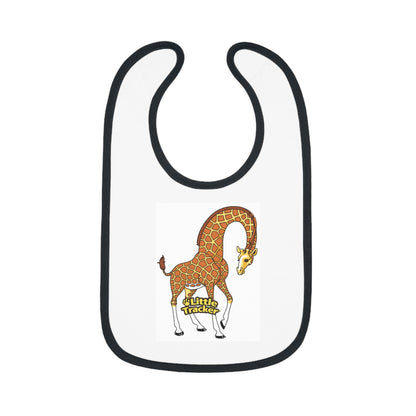 Little Tracker® Giraffe Baby Contrast Trim Jersey Bib/Safari Series
