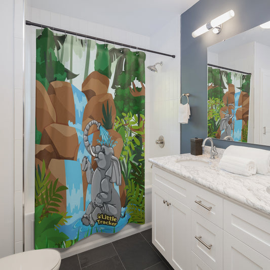 Little Tracker® Shower Curtain: Safari Series-Elephant Splash